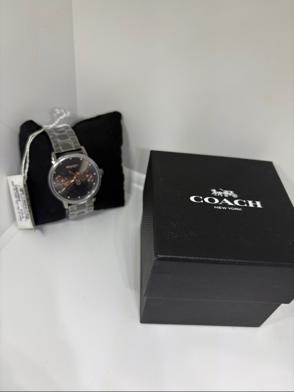 Coach Women’s Grand Black Watch with Rose Gold Coach & Carriage Dial - Picture 2 of 7